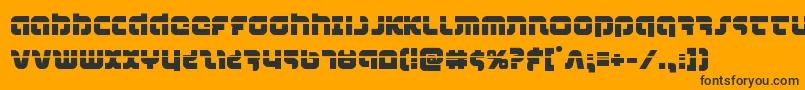 combatdroidlaser Font – Black Fonts on Orange Background