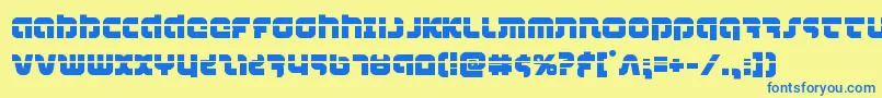 combatdroidlaser Font – Blue Fonts on Yellow Background