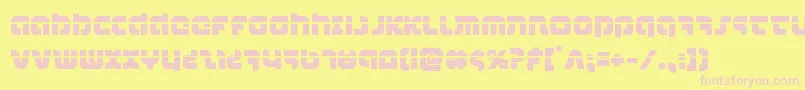 combatdroidlaser Font – Pink Fonts on Yellow Background