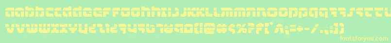 combatdroidlaser Font – Yellow Fonts on Green Background