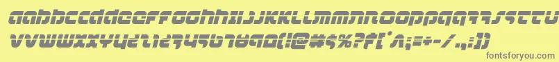 combatdroidlaserital Font – Gray Fonts on Yellow Background