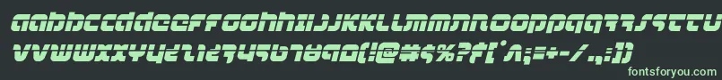 combatdroidlaserital Font – Green Fonts on Black Background