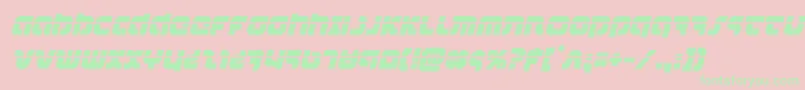 combatdroidlaserital Font – Green Fonts on Pink Background