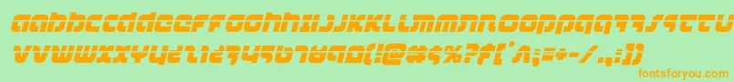 combatdroidlaserital Font – Orange Fonts on Green Background