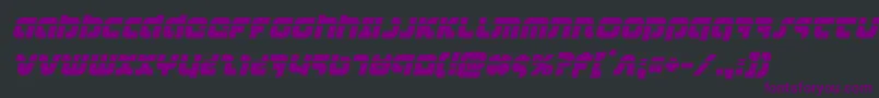 Шрифт combatdroidlaserital – фиолетовые шрифты на чёрном фоне
