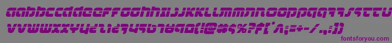 combatdroidlaserital Font – Purple Fonts on Gray Background