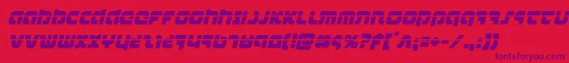 combatdroidlaserital Font – Purple Fonts on Red Background