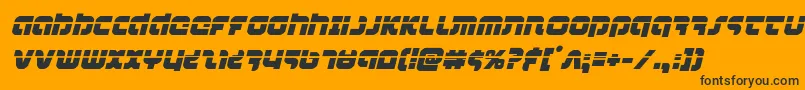 combatdroidlaserital Font – Black Fonts on Orange Background