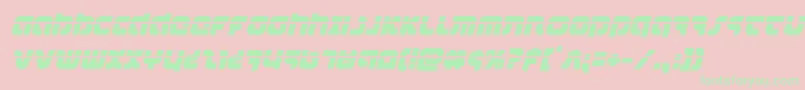 combatdroidlaserital Font – Green Fonts on Pink Background