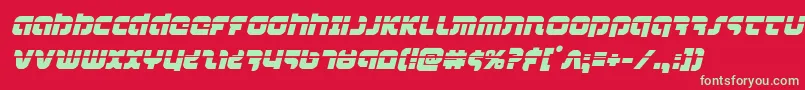 combatdroidlaserital Font – Green Fonts on Red Background