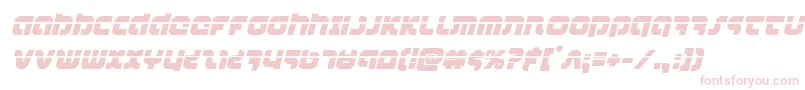 combatdroidlaserital Font – Pink Fonts on White Background