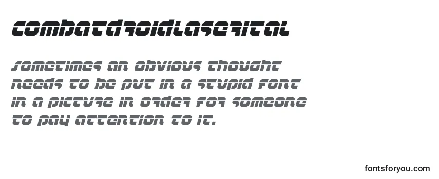 Combatdroidlaserital (123764) Font