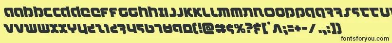 combatdroidleft Font – Black Fonts on Yellow Background