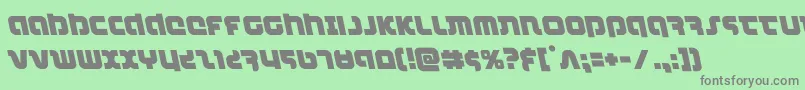 combatdroidleft Font – Gray Fonts on Green Background