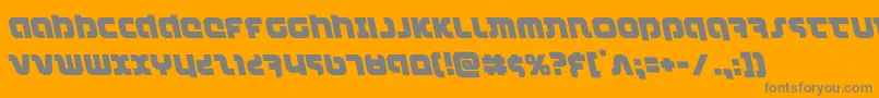 combatdroidleft Font – Gray Fonts on Orange Background