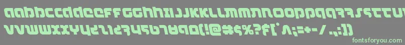 Шрифт combatdroidleft – зелёные шрифты на сером фоне