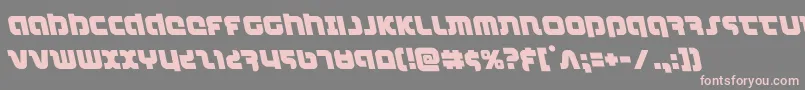 combatdroidleft-fontti – vaaleanpunaiset fontit harmaalla taustalla
