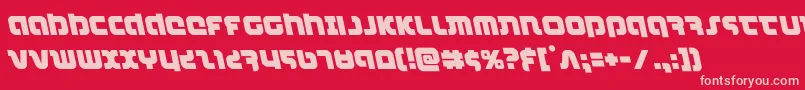 combatdroidleft Font – Pink Fonts on Red Background