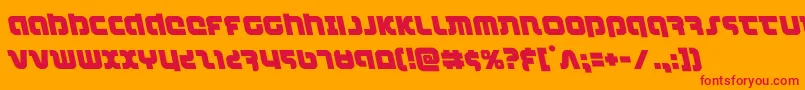 combatdroidleft Font – Red Fonts on Orange Background