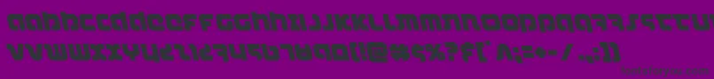 combatdroidleft-Schriftart – Schwarze Schriften auf violettem Hintergrund