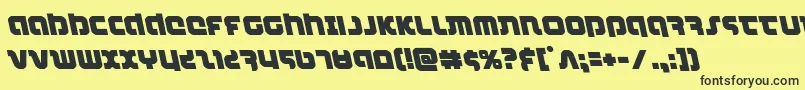 combatdroidleft Font – Black Fonts on Yellow Background