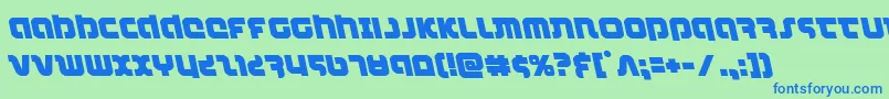 fuente combatdroidleft – Fuentes Azules Sobre Fondo Verde