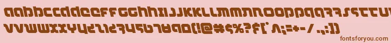 combatdroidleft Font – Brown Fonts on Pink Background