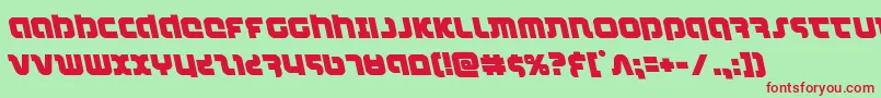 combatdroidleft Font – Red Fonts on Green Background