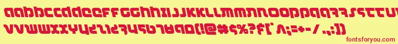 combatdroidleft Font – Red Fonts on Yellow Background