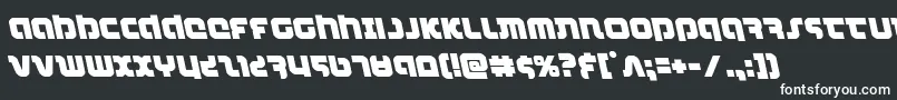 combatdroidleft-fontti – valkoiset fontit mustalla taustalla