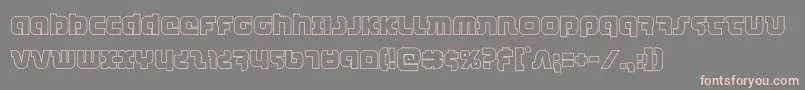 combatdroidout Font – Pink Fonts on Gray Background