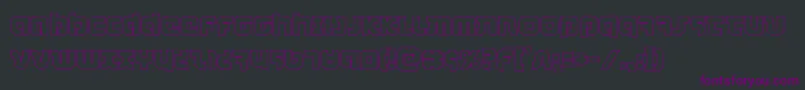 combatdroidout-fontti – violetit fontit mustalla taustalla