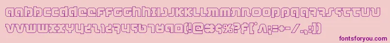 combatdroidout Font – Purple Fonts on Pink Background