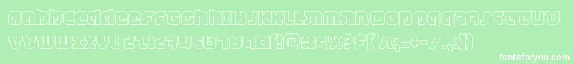 combatdroidout Font – White Fonts on Green Background