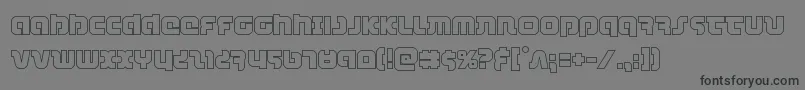 combatdroidout Font – Black Fonts on Gray Background