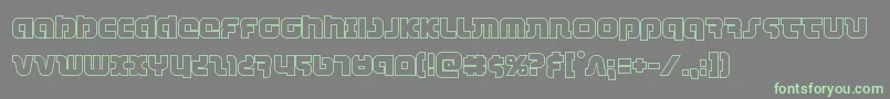 combatdroidout Font – Green Fonts on Gray Background