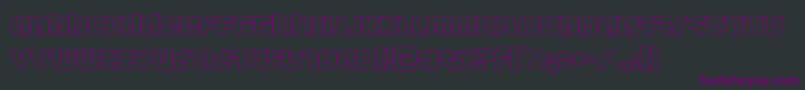 combatdroidout Font – Purple Fonts on Black Background