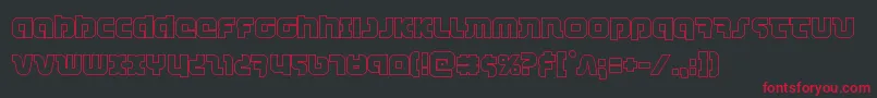 combatdroidout Font – Red Fonts on Black Background