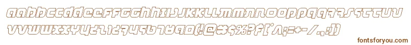 combatdroidoutital Font – Brown Fonts on White Background