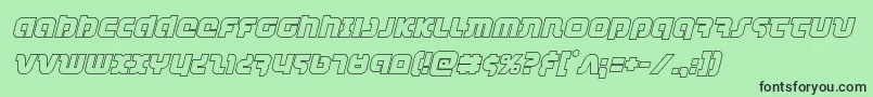 combatdroidoutital Font – Black Fonts on Green Background