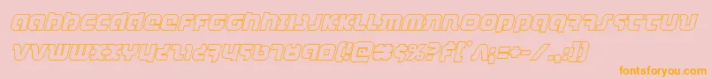 combatdroidoutital Font – Orange Fonts on Pink Background