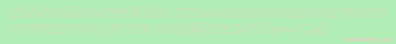 combatdroidoutital Font – Pink Fonts on Green Background
