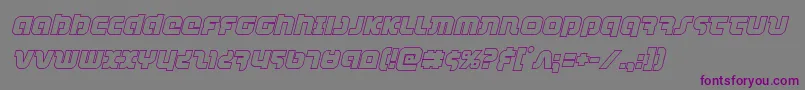 combatdroidoutital Font – Purple Fonts on Gray Background
