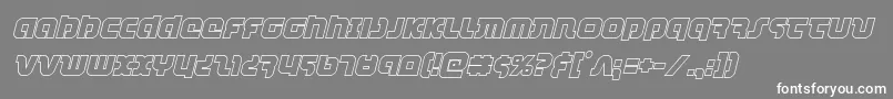combatdroidoutital Font – White Fonts on Gray Background