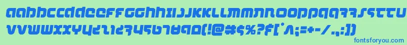 combatdroidsemital Font – Blue Fonts on Green Background