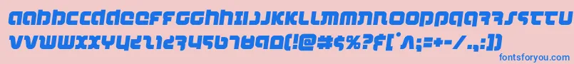 combatdroidsemital Font – Blue Fonts on Pink Background