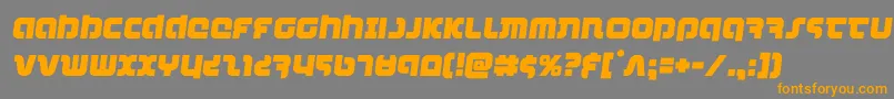 combatdroidsemital Font – Orange Fonts on Gray Background