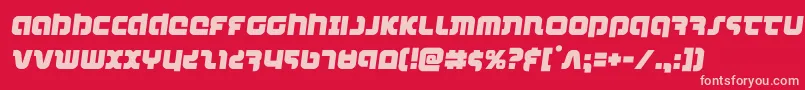 combatdroidsemital Font – Pink Fonts on Red Background