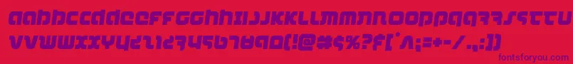 combatdroidsemital Font – Purple Fonts on Red Background