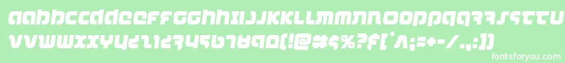 combatdroidsemital Font – White Fonts on Green Background